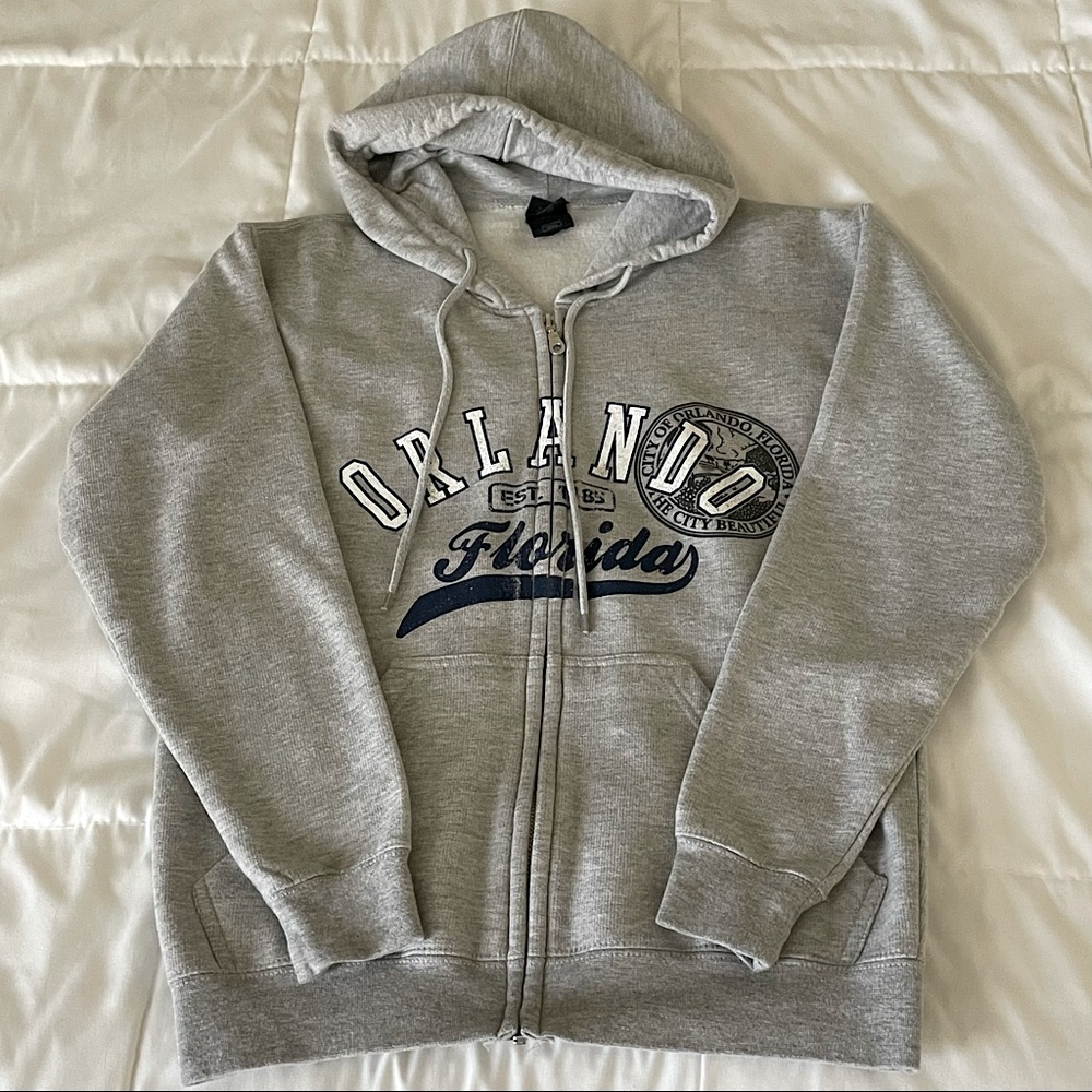 Orlando florida zip up hoodie